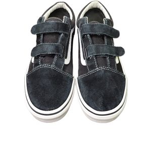 Vans Old Skool Hook and Loop Casual‎ Shoes sz 7 kids